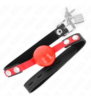 KINK - BALLE TPE SOUPLE 4 CM GAG MODÈLE 4 60 x 2 CM RÉGLABLE 37-52 CM