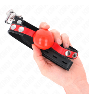 KINK - BALLE TPE SOUPLE 4 CM GAG MODÈLE 4 60 x 2 CM RÉGLABLE 37-52 CM