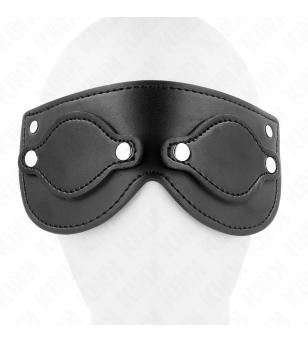 KINK - MASQUE EN CUIRETTE AVEC CACHE-YEUX DÉTACHABLES 22 x 9 CM
