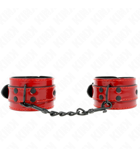 KINK - POIGNETS ROUGE FONCÉ 23 X 5 CM