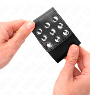 KINK - APPUI-POIGNETS AVEC BOUTON-PRESSION NOIR RÉGLABLE 19-24 CM X 5,5 CM