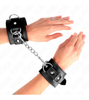 KINK - 3 APPAREILS-POIGNETS AJUSTABLES NOIR 17,5-25 CM X 6 CM