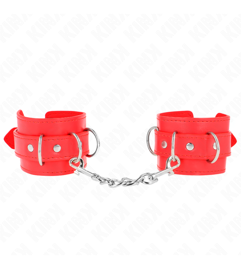 KINK - 3 APPAREILS-POIGNETS AJUSTABLES ROUGE 17,5-25 CM X 6 CM