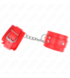 KINK - 3 APPAREILS-POIGNETS AJUSTABLES ROUGE 17,5-25 CM X 6 CM