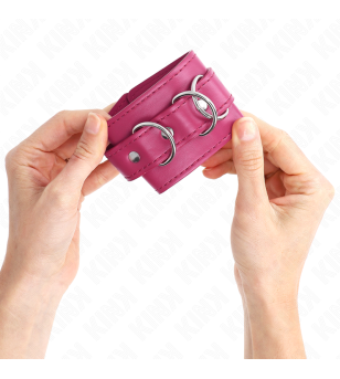 KINK - 3 APPAREILS-POIGNETS AJUSTABLES ROSE 17,5-25 CM X 6 CM