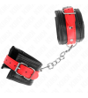 KINK - APPUI-POIGNETS NOIR AVEC CEINTURE ROUGE AJUSTABLE 17-28 CM X 6 CM