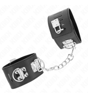 KINK - APPUI-POIGNETS MULTIPOSITIONS AVEC FERMETURE PAR CADENAS NOIR AJUSTABLE 16-23 CM X 5,5 CM