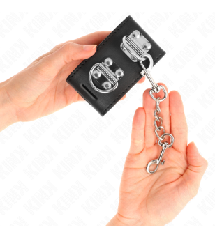 KINK - APPUI-POIGNETS MULTIPOSITIONS AVEC FERMETURE PAR CADENAS NOIR AJUSTABLE 16-23 CM X 5,5 CM