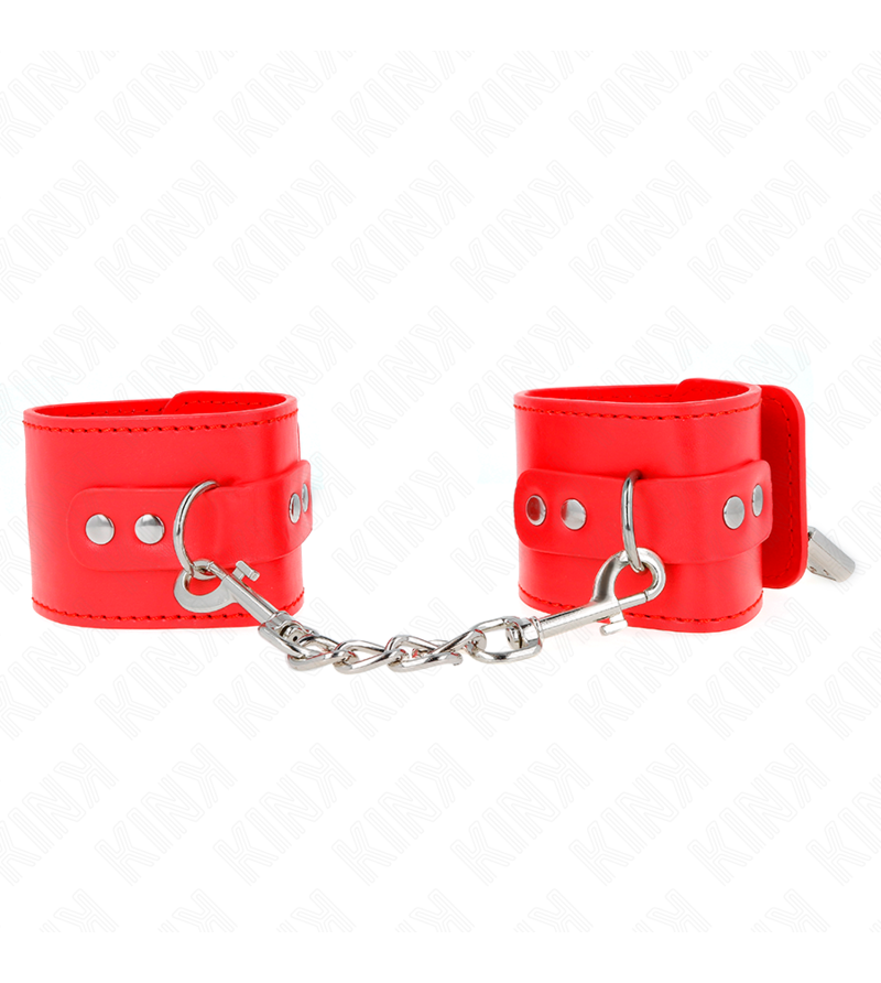 KINK - APPUI-POIGNETS AVEC FERMETURE PAR CADENAS ROUGE AJUSTABLE 16-23 CM X 5,5 CM