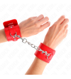 KINK - APPUI-POIGNETS AVEC FERMETURE PAR CADENAS ROUGE AJUSTABLE 16-23 CM X 5,5 CM