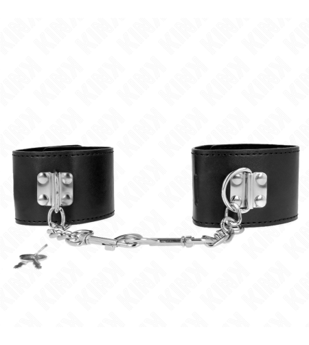 KINK - APPUI-POIGNETS AVEC FERMETURE PAR CADENAS NOIR AJUSTABLE 16-23 CM X 5,5 CM