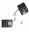 KINK - APPUI-POIGNETS AVEC FERMETURE PAR CADENAS NOIR AJUSTABLE 16-23 CM X 5,5 CM