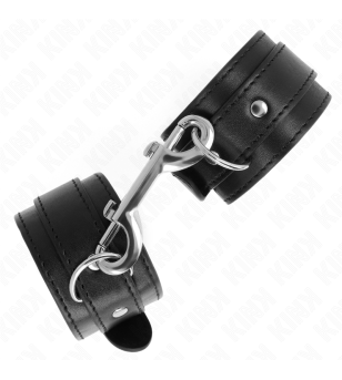 KINK - APPAREILS-POIGNETS - RANGÉE DE RIVETS SIMPLE NOIR AJUSTABLE 17-28 CM X 5 CM