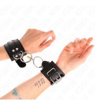 KINK - APPAREILS-POIGNETS VERROUILLÉS PAR JOINT TORIQUE NOIR RÉGLABLE 20-28 CM X 5,5 CM