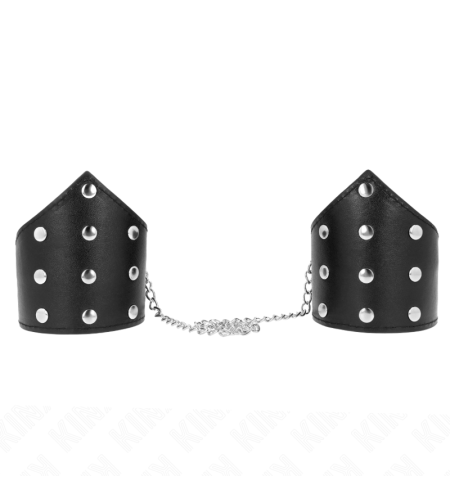 KINK - BRACELETS STYLE POINT NOIR AVEC CHAÎNE RÉGLABLE 17-23 CM X 8,5 CM