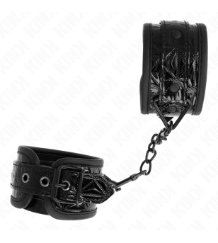 KINK - APPUI-POIGNETS MOTIF DIAMANT NOIR AJUSTABLE 17-26 CM X 5,5 CM