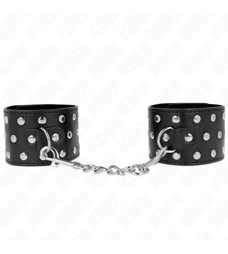 KINK - RETENUES-POIGNETS PUNK RÉGLABLES 19-24 CM X 5,5 CM