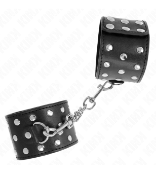 KINK - RETENUES-POIGNETS PUNK RÉGLABLES 19-24 CM X 5,5 CM