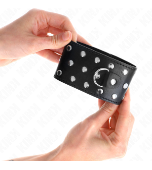 KINK - RETENUES-POIGNETS PUNK RÉGLABLES 19-24 CM X 5,5 CM