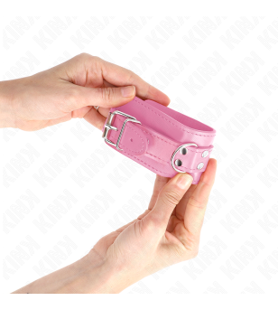 KINK - APPUI-POIGNETS SIMPLES ROSE RÉGLABLE 20-23 CM X 5,5 CM