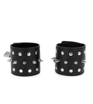 KINK - APPAREILS-POIGNETS PUNK AVEC POINTES 25 X 6 CM