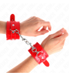KINK - MANCHETTES BRILLANTES ROUGE AJUSTABLES 23-33 CM