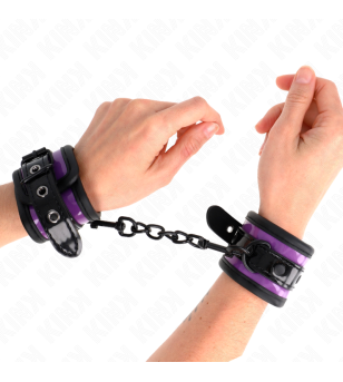 KINK - APPUI-POIGNETS EN NÉOPRÈNE VIOLET CLAIR AJUSTABLE 21-28 CM X 5 CM