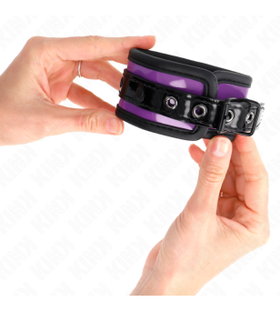 KINK - APPUI-POIGNETS EN NÉOPRÈNE VIOLET CLAIR AJUSTABLE 21-28 CM X 5 CM