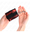KINK - RETENUES POIGNETS SCANDAL ROUGE-NOIR