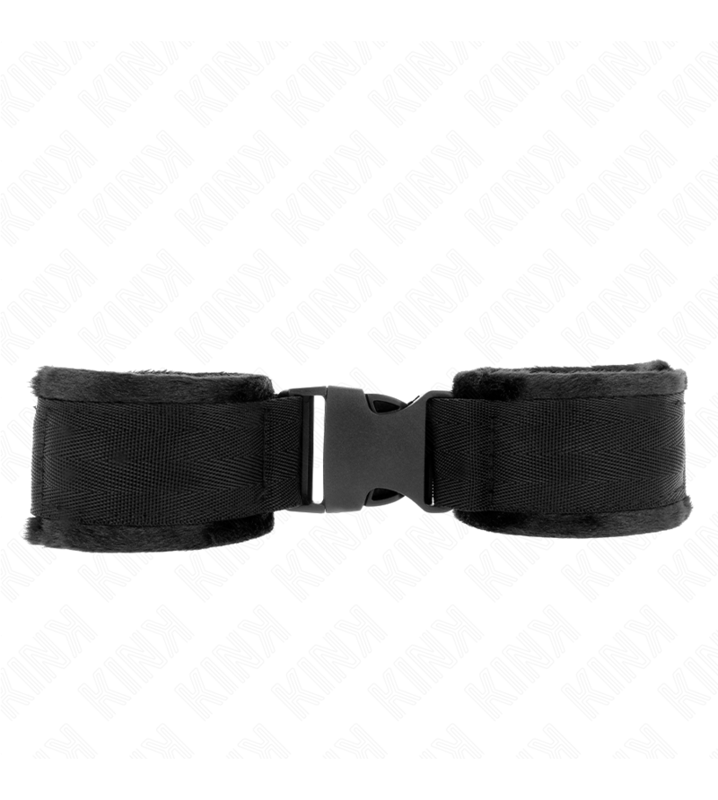 KINK - APPAREILS-POIGNETS À CROCHET ET BOUCLE EN NYLON ROUGE-NOIR MODÈLE 1 AJDUSTABLE 25-35 CM X 6 CM