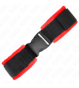 KINK - APPAREILS-POIGNETS À CROCHET ET BOUCLE EN NYLON NOIR MODÈLE 1 AJDUSTABLE 25-35 CM X 6 CM