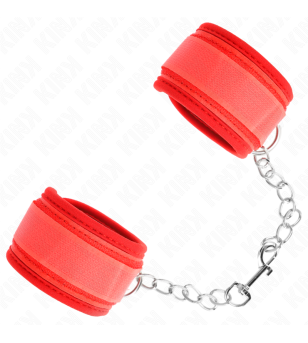 KINK - ATTENTES-POIGNETS EN NÉOPRÈNE ROUGE 42 X 5 CM