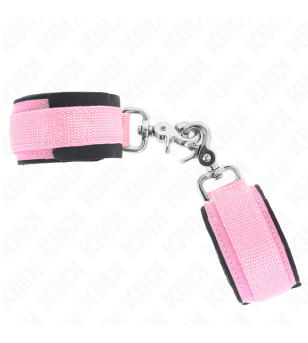 KINK - APPUI-POIGNETS RÉGLABLES EN NÉOPRÈNE ROSE RÉGLABLE 22-34 CM