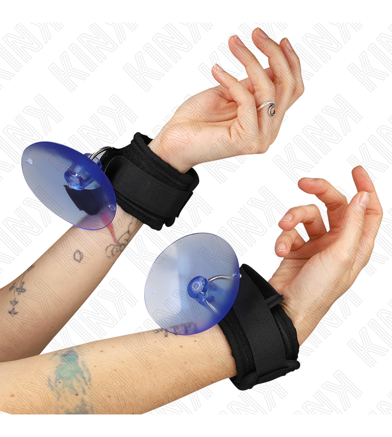 KINK - APPUI-POIGNETS À VENTOUSE NOIR 29-40 CM X 5 CM