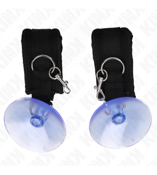 KINK - APPUI-POIGNETS À VENTOUSE NOIR 29-40 CM X 5 CM