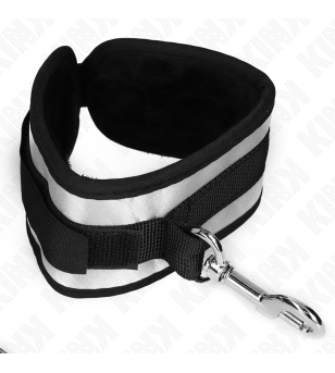 KINK - POIGNETS EN NÉOPRÈNE GRIS 23 X 5 CM