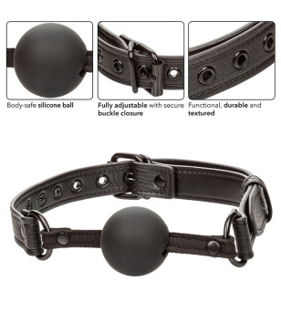 CALEXOTICS - NOCTURNAL BÂILLON À BOULE EN SILICONE NOIR