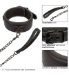 CALEXOTICS - NOCTURNAL COLLIER ET LAISSE EN CUIR RÉGLABLE NOIR