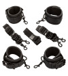 CALEXOTICS - NOCTURNAL CEINTURE DE LIT RÉGLABLE EN CUIR NOIR