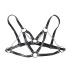 SUBBLIME - 953713 CEINTURE PUNK BONDAGE BOUCLE MÉTAL NOIRE TAILLE UNIQUE