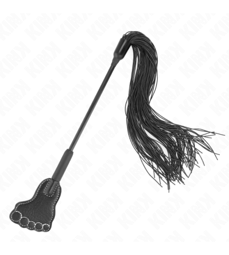 KINK - PAGAIE EN FORME DE PIED AVEC FOUET À GLAND 31 CM