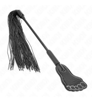 KINK - PAGAIE EN FORME DE PIED AVEC FOUET À GLAND 31 CM