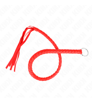 KINK - FOUET SERPENT AVEC ANNEAU ROUGE 65 CM