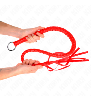 KINK - FOUET SERPENT AVEC ANNEAU ROUGE 65 CM