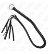KINK - FOUET SERPENT AVEC ANNEAU À MAIN NOIR 65 CM