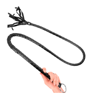 KINK - FOUET LONG EN PVC BRILLANT 138 CM