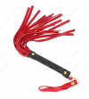 KINK - MINI FOUET DAIM ROUGE 30 CM
