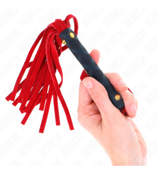 KINK - MINI FOUET DAIM ROUGE 30 CM