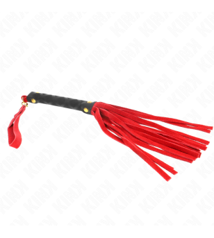 KINK - MINI FOUET DAIM ROUGE 30 CM