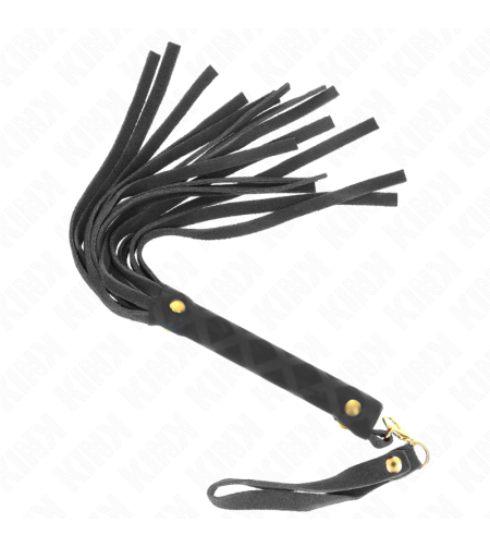 KINK - MINI FOUET DAIM NOIR 30 CM